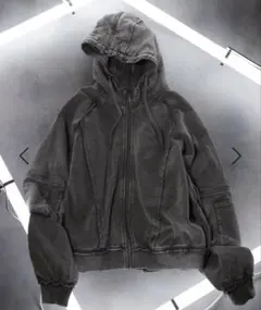 HAREピグメントダブルポケットZIPパーカー Sサイズ