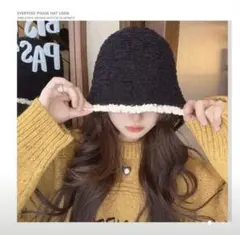 ニット　コットン　ハット　帽子　バケハ　韓国
