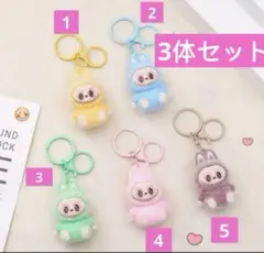 LABUBU ラブブ キーホルダー4個セット