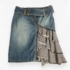 【y2k 00s】archive フェアリーグランジ　ギミックデニムスカート ❤︎