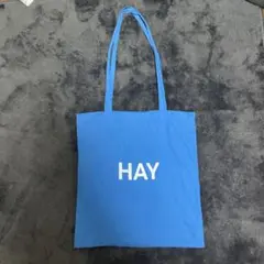 HAY ロゴ トートバッグ 青