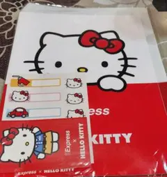 ハローキティ A4クリアファイルセット ノート・シール・ポチ袋付き