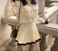 DHOLIC ツイードカラー ネックジャケット 上のみ