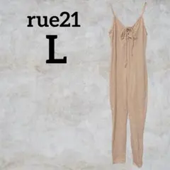 rue21 【L】オールインワン ジャンプスーツ ベージュ キャミソールタイプ