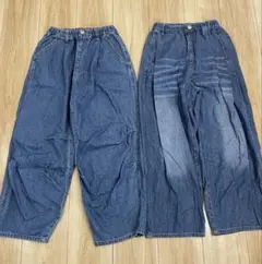 ocean＆ground薄手デニムタックバルーンボトム 140sizeまとめ売り