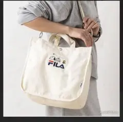 FILA フィラ スヌーピー ショルダーバッグ トートバッグ PEANUTS