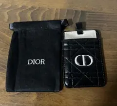 Dior ブラックレザー カードケース