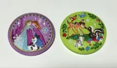 ディズニー刺繍缶バッジ　2つセット