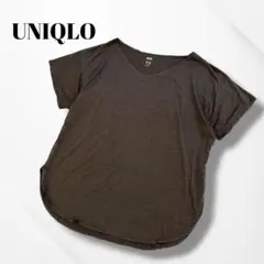 UNIQLO/ユニクロ/エアリズムシームレスＶネックロングＴシャツ