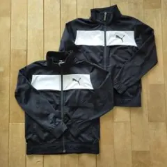 PUMA ジャージ 黒/白　130