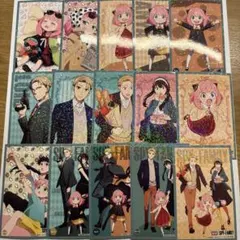 SPY×FAMILY スパイファミリー　シール　カード　　アーニャ　15枚セット