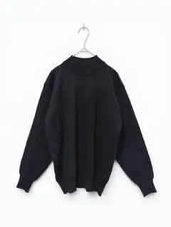 【美品】Rana ウール100% オーバーサイズニット M ブラック ハイネック