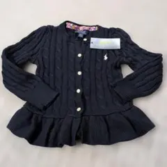 POLO RALPH LAUREN ネイビー カーディガン　110 4T