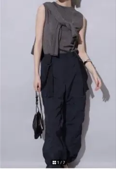 cc　アルページュストーリー　撥水サス付きパラシュートパンツ　白 2026年最新】パラシュートパンツ アルページュの人気アイテム - メルカリ