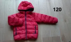 mont-bell フード付きレッド中綿コート 120