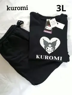 新品⭐3L⭐KUROMI セットアップ/ルームウェア 半袖 クロミ