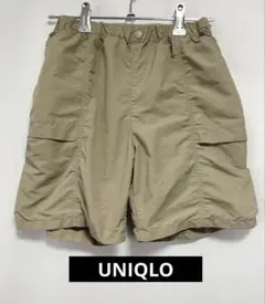 UNIQLO KIDS ナイロン ハーフパンツ ベージュ 140