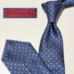 美品 BVLGARI ブルガリ セッテピエゲ シルク 総柄 ネクタイ イタリア製