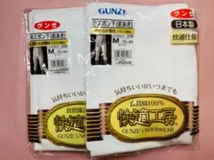 GUNZE 快適工房 ズボン下（前あき） Mサイズ 綿100% 2枚セット