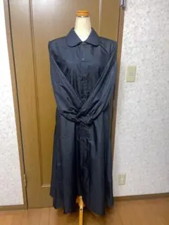 着物リメイクワンピース 本絹　大島紬のサムネイル
