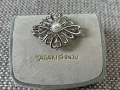 TASAKI SHINJU シルバーブローチ 真珠付き