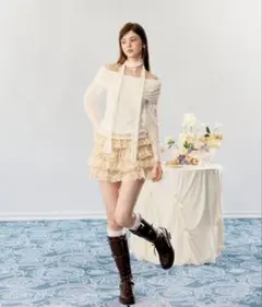 Treaturself lace tie tops