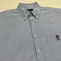 90s ラルフローレン ポロベア Big Shirt オックスフォード