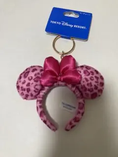 東京ディズニーリゾート ヒョウ柄　カチューシャキーチェーン
