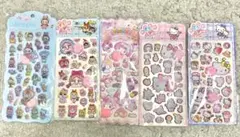 肉球・おしりシール5枚セット ラブブ クライベイビー キティ マイメロ