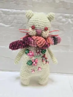 あみぐるみ ボタンアニマルねこ