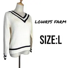 ⭐️a124⭐️LOWRYS FARM 人気♡ セーター L ホワイト かわいい♡