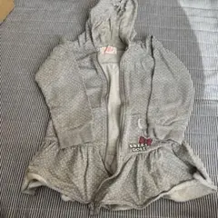 ドット柄 フード付きジャケッ110