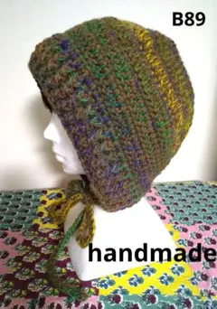 ボンネット❤バラクラバ❤ニット帽➡handmade➡B89