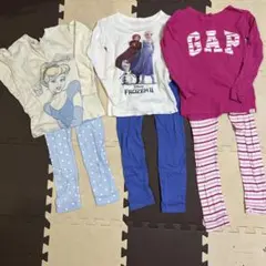 GAP パジャマ3点セット　アナ雪シンデレラ　110cm