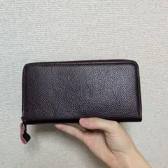 豊岡工房 牛革製 ワインレッド 長財布