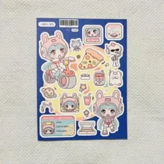 ぷっくりシール 遊園地モルチーズ 犬 キャラクター シール ステッカー