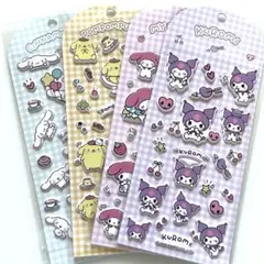 サンリオ ぷっくりシール 立体シール 4枚セット NO.317