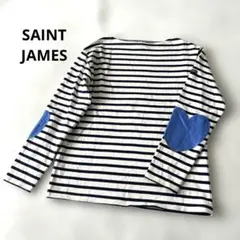 SAINT JAMES 肘パッチ 長袖カットソー M 新品未使用タグ付き SAINT JAMES 肘パッチ 長袖カットソー M 新品未使用タグ付き
