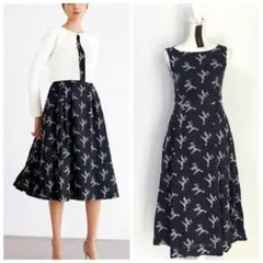 agnes b.　アニエスベー　ドット柄　水玉　ワンピース　コットン　綿　38 agnes b. アニエスベー ドット柄 水玉 ワンピース コットン 綿 38