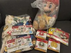 一番くじ スーパーマリオ A賞ぬいぐるみ　C賞ブランケット×2 その他下位賞