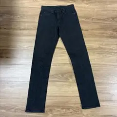 【UNIQLO】ブラックデニムパンツ28(70cm)