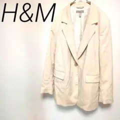 H&M ベージュ テーラードジャケット 前面ポケット付き Mサイズ