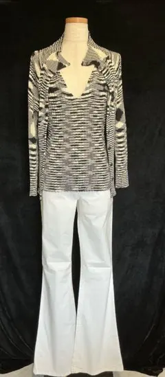 美品】 MISSONI ロングカーディガン 40 紫 サマーニット - メルカリ