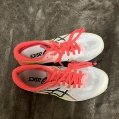 ASICS ランニングシューズ ホワイト/ピンク SORTIEMAGIC RP6