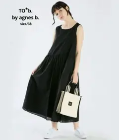 To b. by agnes b. アニエスベーマキシ丈ノースリーブワンピース