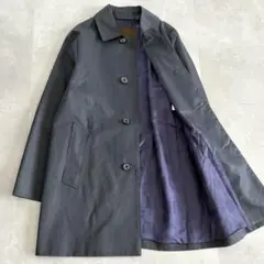 マッキントッシュ ステンカラーコート コットン アウター ネイビー 紺色【36】