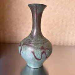 青銅　銅水瓶　花入れ　花瓶　年代物　古美術　古玩　骨董