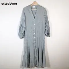 ☆状態良好☆ottod'Ame オットダム シャツワンピース ストライプ