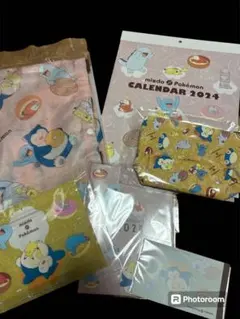 ミスド　福袋　ピカチュウ　エコバッグ　ポケモン　ポーチ　スケジュール帳　カビゴン
