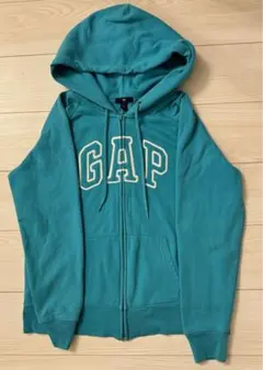 gap パーカー ターコイズ フルジップパーカー Lサイズ